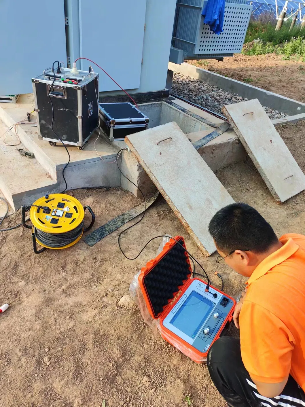 Máy định vị chính xác khoảng cách lỗi cáp ngầm Xzh Test Factory 2